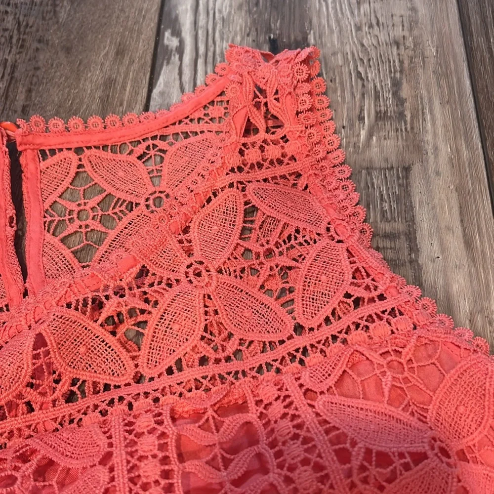 BB Dakota Sandra Mini Dress in Coral 🪸 Sugar Size M - Picture 8 of 11
